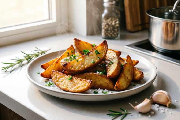How to Make Crispy Homemade Potato Wedges in Minutes