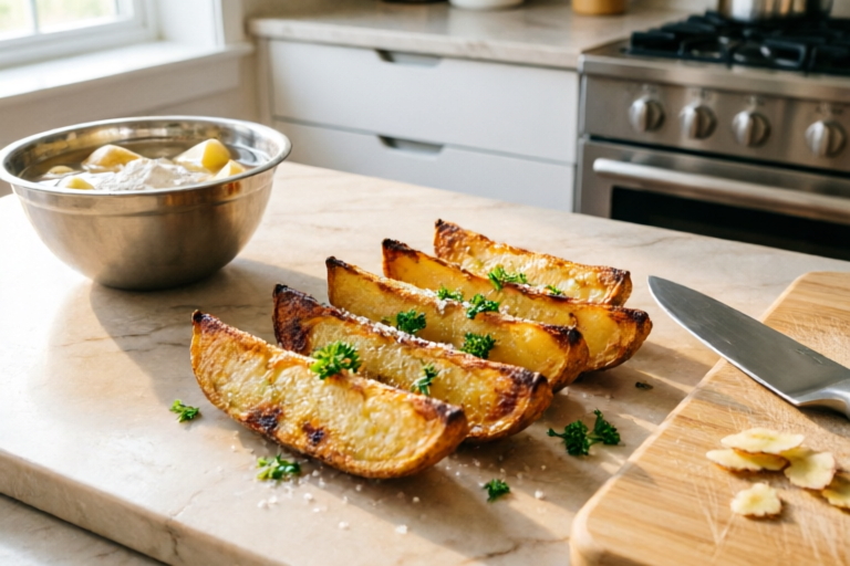 How to Make Crispy Homemade Potato Wedges