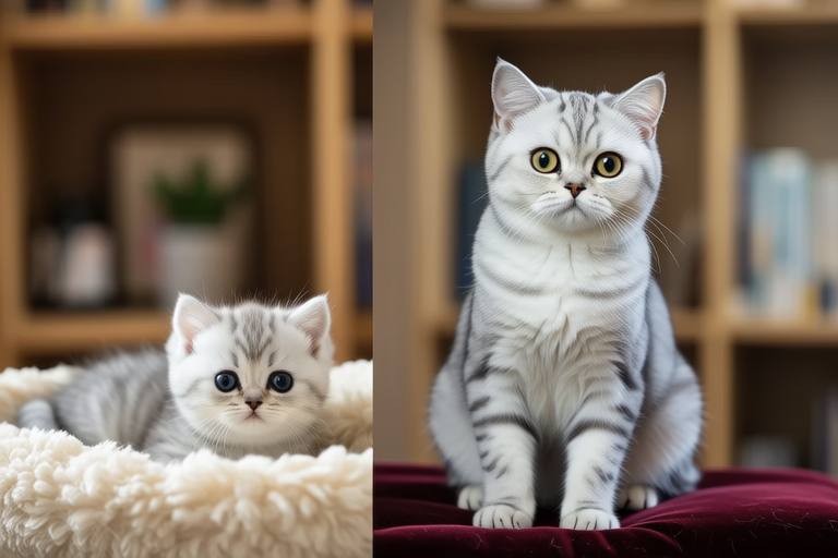 Adorable Kitten to Regal Adult: Watching Your Silver British Shorthair Grow Up